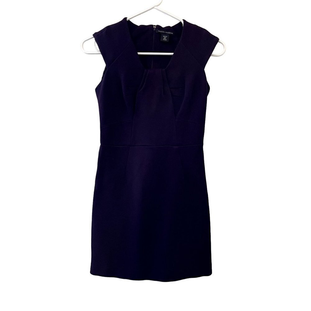 Banana Republic deep purple plum knee-length midi dress sleeveless business casu